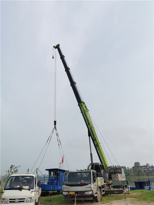 内蒙古桥梁建设吊装案例